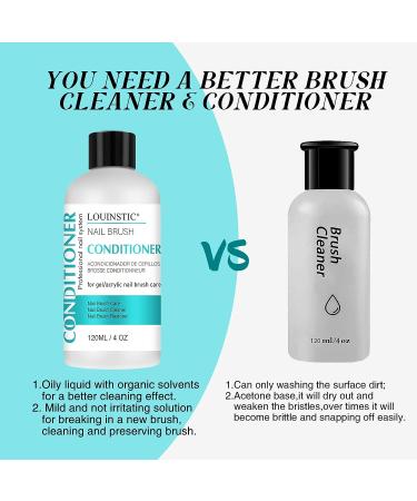 LOUINSTIC Acrylic Nail Brush Cleaner - 4 OZ | Clean Gel/Acrylic Nail Brushes & Art Tools - Buy Online on SooperMarket.com