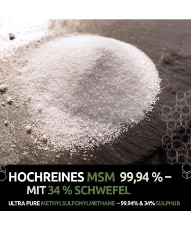 Greenpet MSM Powder for Dogs & Horses | 500g High-Purity Methylsulfonylmethane | 99.94% Pure Organic Sulfur for Joint Health Tendons & Cartilage Support - Buy Online on SooperMarket.com