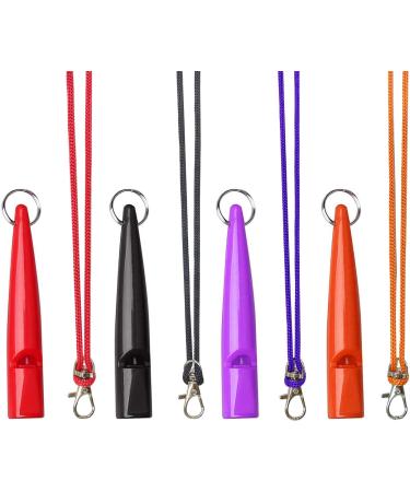 4 pieces of dog whistle dog whistle with pipe band high -quality dogs whistle dog training ultrasound pipe high frequency adjustable dog accessories with lanyard dog training kit