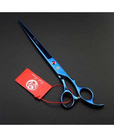 8 inch Purple Dragon 3 in 1 Professional Pet Grooming Thinning Scissors - Upward Curved Shears - Dog Hair Cutting Scissor in Blue - Buy Online on SooperMarket.com