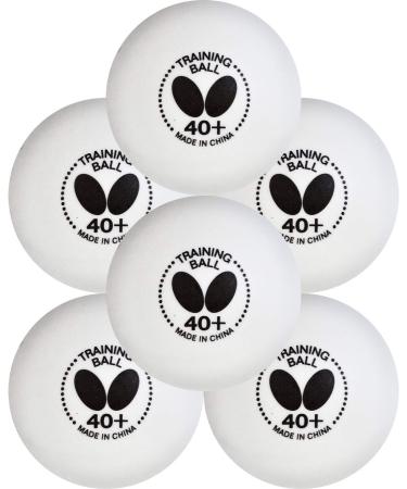 6 or 120 White Butterfly 40+ Training Balls - Ideal for Multiball Practice and Comparable to Three-Star Ball - Get Yours Now! - Buy Online on SooperMarket.com
