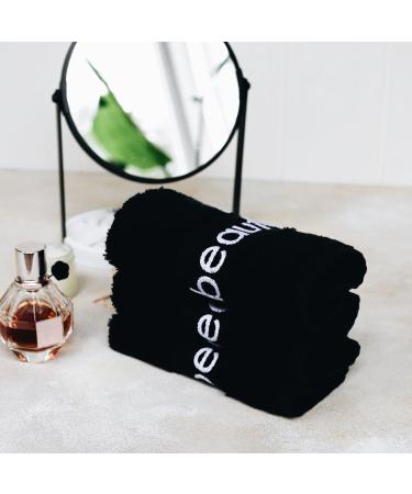 Hiera Home 6 Pack Turkish Cotton Luxury Face Towels - Set of 6 Washcloths for Make up Removal - Beauty-Black - Buy Online on SooperMarket.com