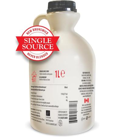 47 North Single Source Organic Maple Sryup Grade A Very Dark 1000ml Strong in taste and so perfect for baking glazing for hearty meat barbeque and also in the coffee! - Buy Online on SooperMarket.com