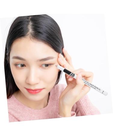 Gogogmee 40 Pcs Lying Silkworm Eyeliner White Makeup Pencil Make up Eyeliner Pen Makeup Eyeliner Wooden Pole - Buy Online on SooperMarket.com