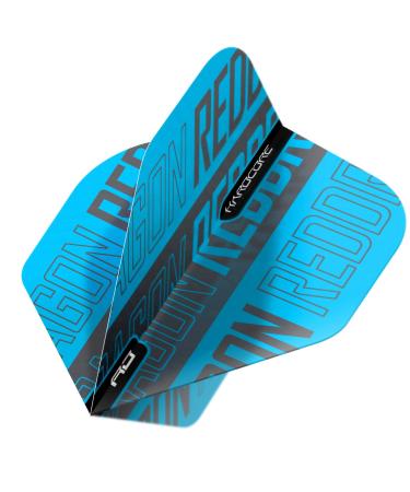 RED DRAGON Hardcore XT Dart Flights - 4 Sets Per Pack (12 Dart Flights in Total) Blue and Black