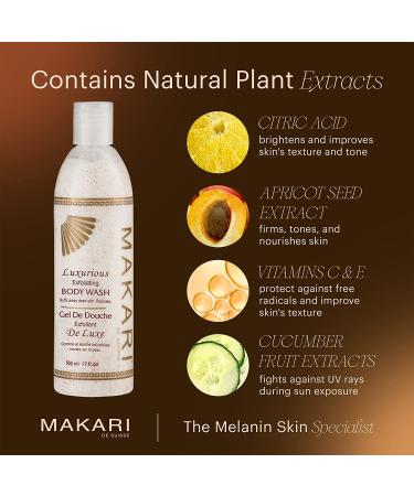Makari Classic Luxurious Exfoliating Body Wash 500ml | Brightening & Exfoliating Cleanser | Removes Dead Skin Cells | All Skin Types - Buy Online on SooperMarket.com
