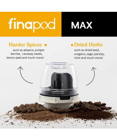 FinaMill FinaPod MAX: Interchangeable Spice Pod for Grinding Allspice, Basil, and More with 30% Greater Capacity - Buy Online on SooperMarket.com