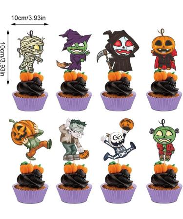 Pumpkin Cupcake Toppers - Fall Theme Cupcake Decorations - Pumpkin Cake Topper Pumpkin Cupcake Picks Fall Theme Cupcake Decorations for Baking Cups Hmltd - Buy Online on SooperMarket.com