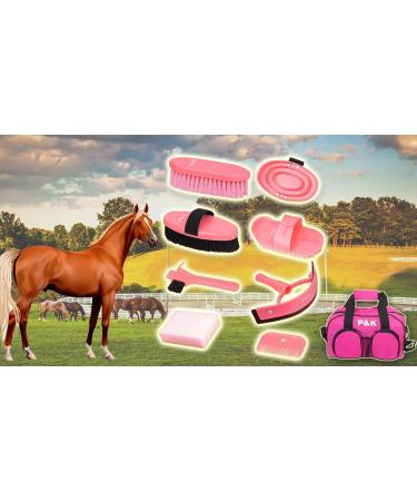 P&K Horse Care Set - Pink Grooming Tool Set | Perfect Gift Ideas for Horse Lovers - Buy Online on SooperMarket.com