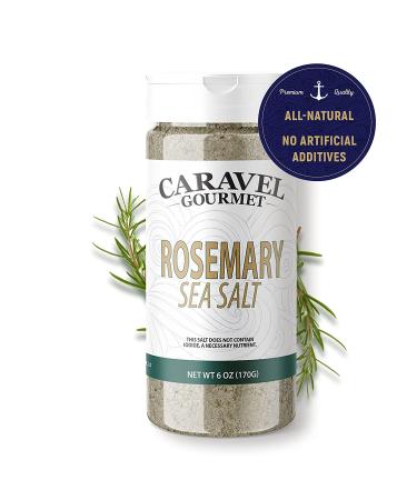 Caravel Gourmet Rosemary Sea Salt Shaker - All Natural 6 Ounce Gourmet Sea Salt - Buy Online on SooperMarket.com