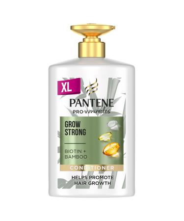 Pantene Grow Strong Conditioner with Biotin and Bamboo 1l. Helps Promote Hair Growth and Reduce Hair Loss for Dry Damaged Hair XL Conditoner
