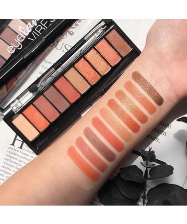Palladio Eyeland Vibes Escape to the Tropics 10-Color Eyeshadow Palette - Seductive Nudes to Vibrant Hues for Day and Night Looks - Rich Pigment, California Sunset Palette - Buy Online on SooperMarket.com