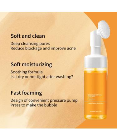 Turmeric Facial Cleanser - Foaming Face Wash for Deep Cleansing & Hydration | Suitable for All Skin Types - 1PCS - Buy Online on SooperMarket.com