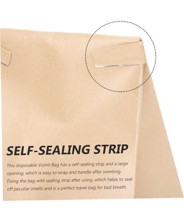 Healifty 30 Pcs Disposable Trash Bags for Car Travel - Air Sickness & Garbage Bags - Light Brown - 21x14.5cm - Pack of 3 - Buy Online on SooperMarket.com