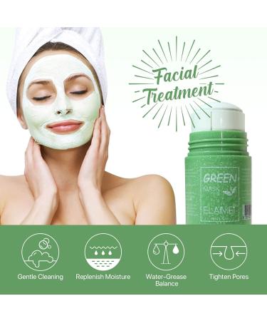 Green Tea Mask Stick - Deep Cleansing Moisturizer for All Skin Types | Refresh & Revitalize Your Skin - Buy Online on SooperMarket.com