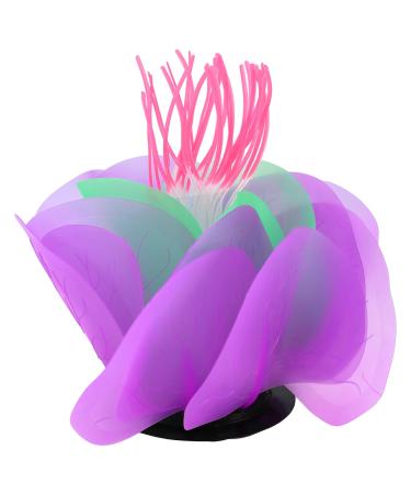 VOCOSTE Aquarium Simulation Coral Water Flower Silicone Purple