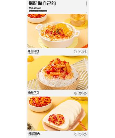 Spicy and crispy radish with chopped peppers Homemade dried radish Ready to eat pickles Chinese pickled vegetable snack gift pack Sichuan spicy vegetables Side dishes (1 can) - Buy Online on SooperMarket.com