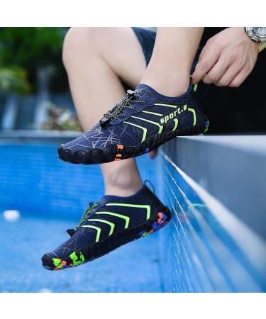 Ziitop Fast Drying Unisex Beach Shoes - Lightweight Water Shoes for Men & Women Size 35-46 Ideal for Kayaking Hiking & Fitness - Blue - Buy Online on SooperMarket.com