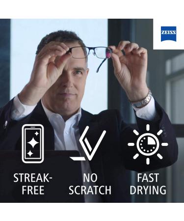 Zeiss Lens Cleaner Spray 8oz + 4 Microfiber Cloths | 4 Pack for Glasses, Camera, Laptops, Cellphones - Buy Online on SooperMarket.com