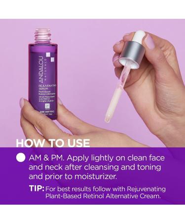 Andalou Naturals Plant Based Retinol Rejuvenating Serum - 1 Oz - Buy Online on SooperMarket.com