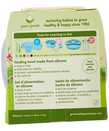 Green Sprouts Gray Feeding Bowl for 6+ Months - Baby Feeding Essentials - Buy Online on SooperMarket.com