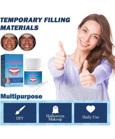 30 ml Tooth Repair Kit | Temporary Tooth Replacement & Moldable Thermal Fitting Beads for Missing Broken Teeth & Dentures - Buy Online on SooperMarket.com