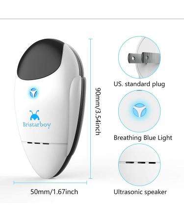 Bristarboy Ultrasonic Pest Repeller 4 Pack - Electronic Indoor Pest Control for Basement, Warehouse, Bedroom, Garage - Plug-in Repellent - Buy Online on SooperMarket.com