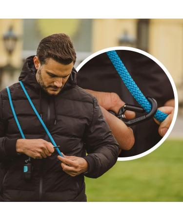 Hands-Free Dog Leash - 2m Adjustable Belly Belt for Running & Jogging | 3-in-1 Training & Hunting Leash for All Dog Sizes - Touline Petrol - Buy Online on SooperMarket.com