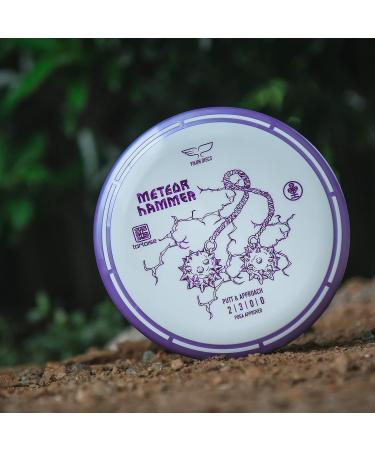 Yikun Professional Disc Golf Putter & Approach Meteor Hammer - Tortoise Fruit Line 170-175g | Perfect for Outdoor Games | Competition Disc, Purple Bronzing - Buy Online on SooperMarket.com