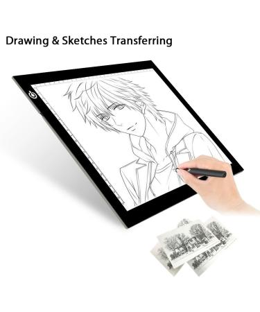 LitEnergy A4 LED Copy Board Light Tracing Box - Ultra-Thin USB Power Artcraft LED Trace Pad for Tattoo Drawing & Diamond Painting - Ideal for Streaming, Sketching, Animation - Black - Buy Online on SooperMarket.com