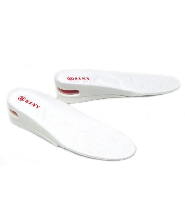 SINY Full Length 2 inches 2-Layer Shoe Insoles for Men Height Increase Pad Air Cushion Lift Kit Foot Skin Care