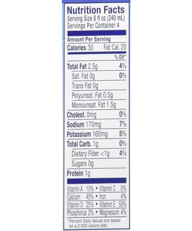 Buy Blue Diamond Almond Breeze Unsweetened Vanilla 32oz (Pack of 4) - Dairy-Free Almond Milk - Buy Online on SooperMarket.com