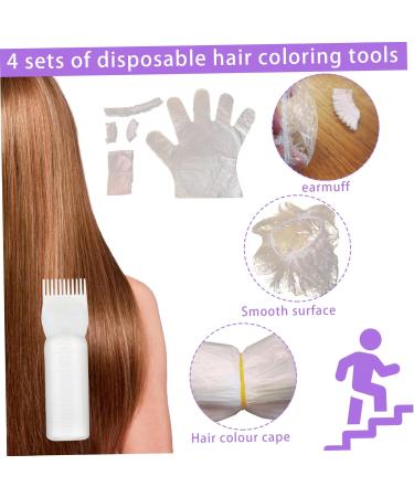 Hair Oil Applicator Bottle 160ml - Hair Dye Kit with Root Comb & Clear Scale for Home & Barber Shop Use - Buy Online on SooperMarket.com
