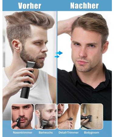 7-in-1 Men's Body Shaver & Groomer | Electric Razor Ear & Nose Trimmer Waterproof USB - Precision Hair Removal - Buy Online on SooperMarket.com