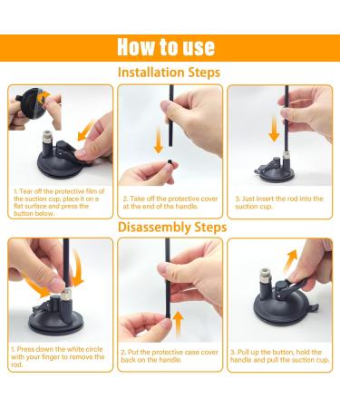 Autoau Interactive Cat Toy with Suction Cup Bird Feather Teaser Wand - Ideal for Indoor Cats and Kittens - 5 Bells, Feather Filler, Training Tool - Buy Online on SooperMarket.com