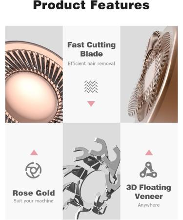 4PCS Mellbree Replacement Heads for Finishing Touch Flawless Facial Hair Remover - Rose Gold - Buy Online on SooperMarket.com