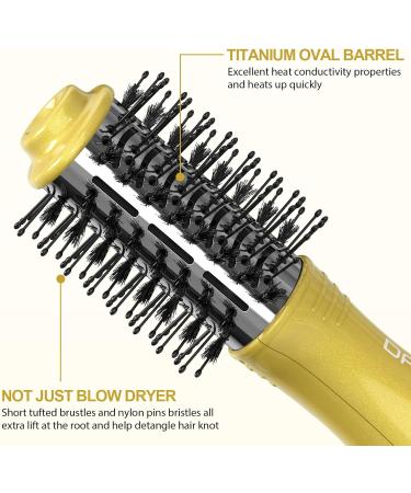 Travel Blow Dryer Brush - Dual Voltage Compact Mini Hot Air Brush for Portable Styling | 2-Inch One Step Hair Dryer & Volumizer - Buy Online on SooperMarket.com