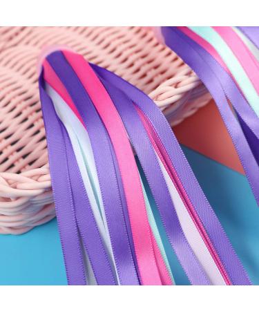 PLATT Kids Bicycle Handlebar Streamers | Colorful Tassel Ribbons for Girls Boys Bike/Scooter Handgrip - Purple 1 Pair - Buy Online on SooperMarket.com