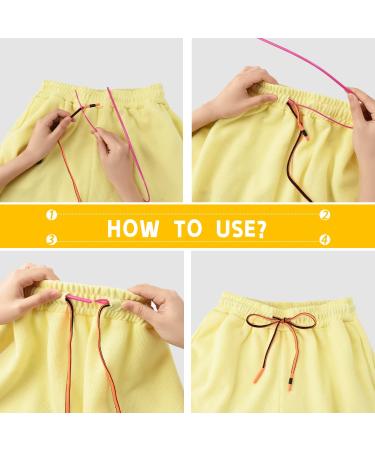 10Pcs Durable Drawstring Replacement Set - 52Inches, 5 Colors, 3 Threader Tools - Ideal for Shorts, Pants, Sweatshirts & Hoodies - Buy Online on SooperMarket.com