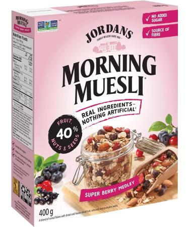 Jordans Morning Crisp Granola Cereal - Dark Chocolate Dream 400g & Morning Muesli - Super Berry Medley 400g Dark Chocolate Dream + BREAKFAST_CEREAL 400 g (Pack of 1) - Buy Online on SooperMarket.com