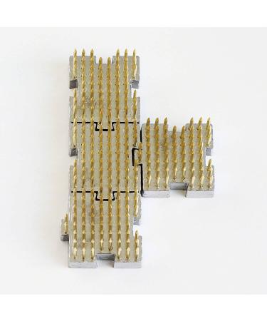 Wazakura 4PCS Mini Ikebana Kenzan Flower Frog Set - Made in Japan, Japanese Floral Arranging Pin Holder - Brass, 1.25x1.18 (32mmx30mm) - Buy Online on SooperMarket.com