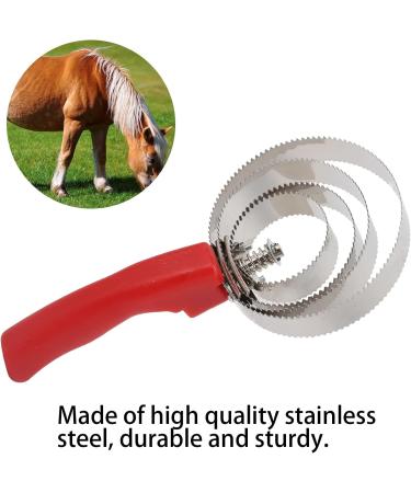 Buy Stainless Steel 6 Ring Curry Comb for Horses Sheep & Cows - Relieve Itching & Shedding (4 Turns) - International Shipping Available - Buy Online on SooperMarket.com