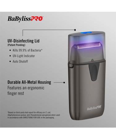 Shop BaBylissPRO UV Metal Foil Single Head Shavers Gray | International Shipping Available - Buy Online on SooperMarket.com