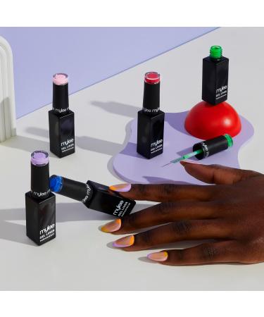 Mylee Liner Gel Nail Polish Set 7x7ml Kaleidoscope With Built-In Nail Art Brush - UV/LED Soak-Off Nail Art Manicure Pedicure for Professional Salon & Home Use - Long Lasting & Easy to Apply - Buy Online on SooperMarket.com