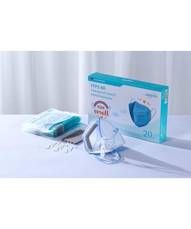 EUROPAPA 20x FFP2 Face Masks - Small Size 5-Ply Respiratory Masks Individually Packed EU Certified Blue - Buy Online on SooperMarket.com