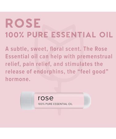 MOXE Rose Essential Oil Nasal Inhaler - Therapeutic Aromatherapy for Calmness and Mood Elevation - Made in USA (1 Pack) - Buy Online on SooperMarket.com