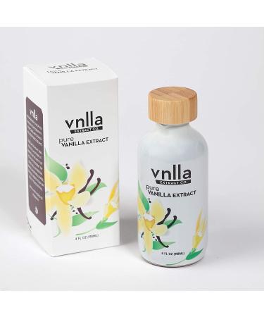 4oz All Natural Pure Vanilla Extract - Sustainably Sourced from Madagascar | No Artificial Flavors or Colors | Perfect for Baking - 4 Fl Oz - Buy Online on SooperMarket.com