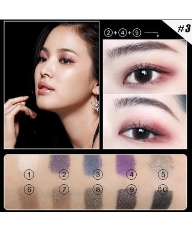 10 Colors Glitter Eyeshadow Pallet Shimmer Colorful Eyeshadow Palette Makeup Diamond Bright Makeup Shimmery Highly Pigmented Waterproof Long-lasting Sweatproof Practice Make Up - Buy Online on SooperMarket.com