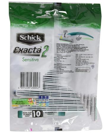 Schick Exacta2 Sensitive Disposable Razor 20p - 10 Count x 2Pack - Buy Online on SooperMarket.com