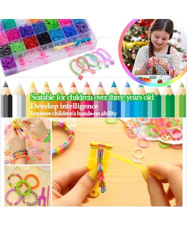 Kayzyue Girls' Bracelet Making Kit - DIY Crafts Loom Bracelet Kit with 4800 Pieces - Includes Storage Containers, Amulets, Y-Looms, Crochets, and S-Clips - Buy Online on SooperMarket.com